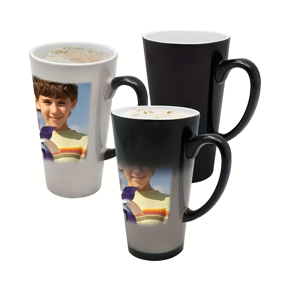 Personalized Photo & Logo Printing 17oz Ceramic Mug - Name/Photo/Logo, Gift for Tea Hot Beverages, Birthday Holiday Gift Suitable for, Elderly, Pet Lovers