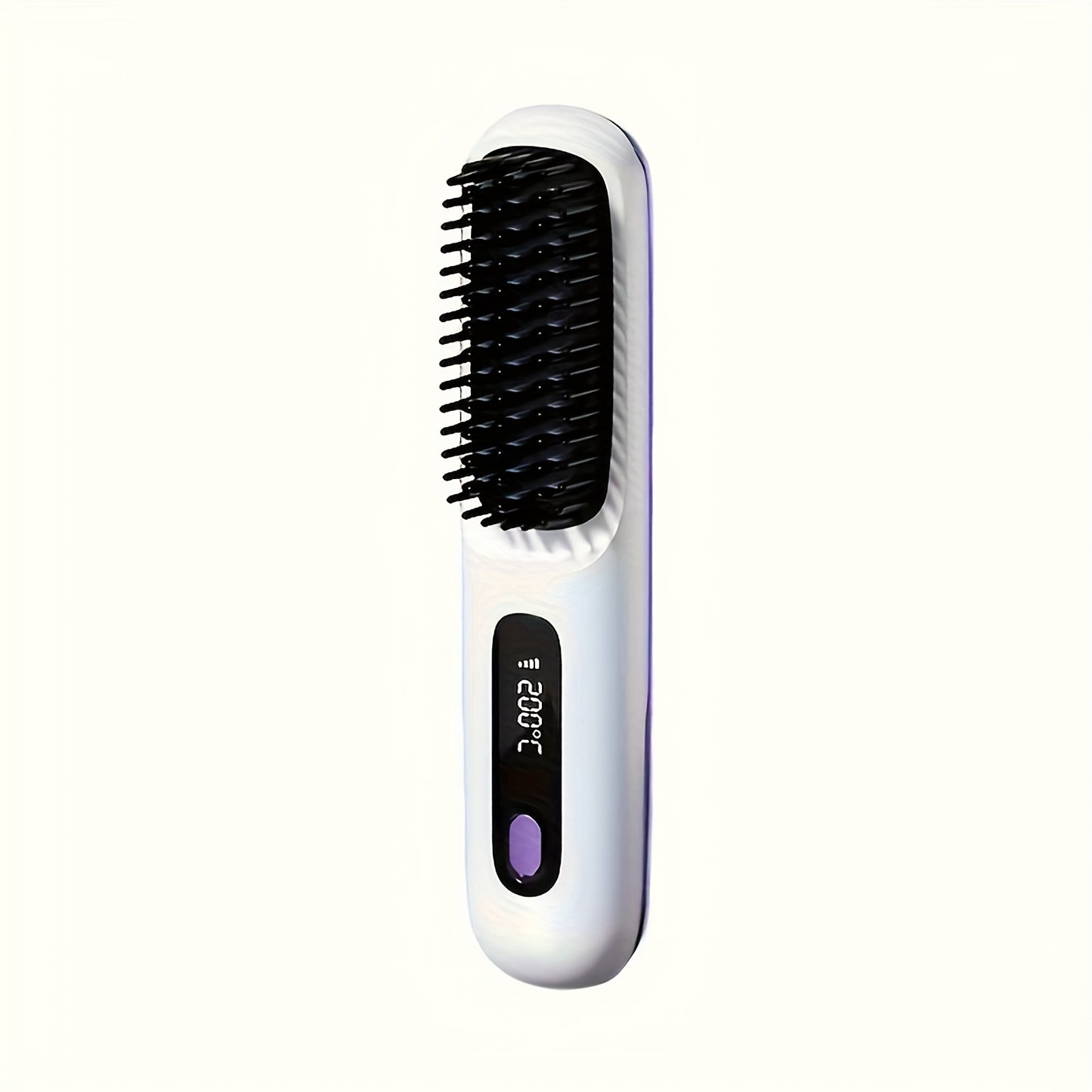 Portable Cordless Hair Straightener - USB Rechargeable, 3 Temperature Controls, Long-Lasting Shine, LED Display, Lightweight, Great for Travel, Comes with Comb And Clips