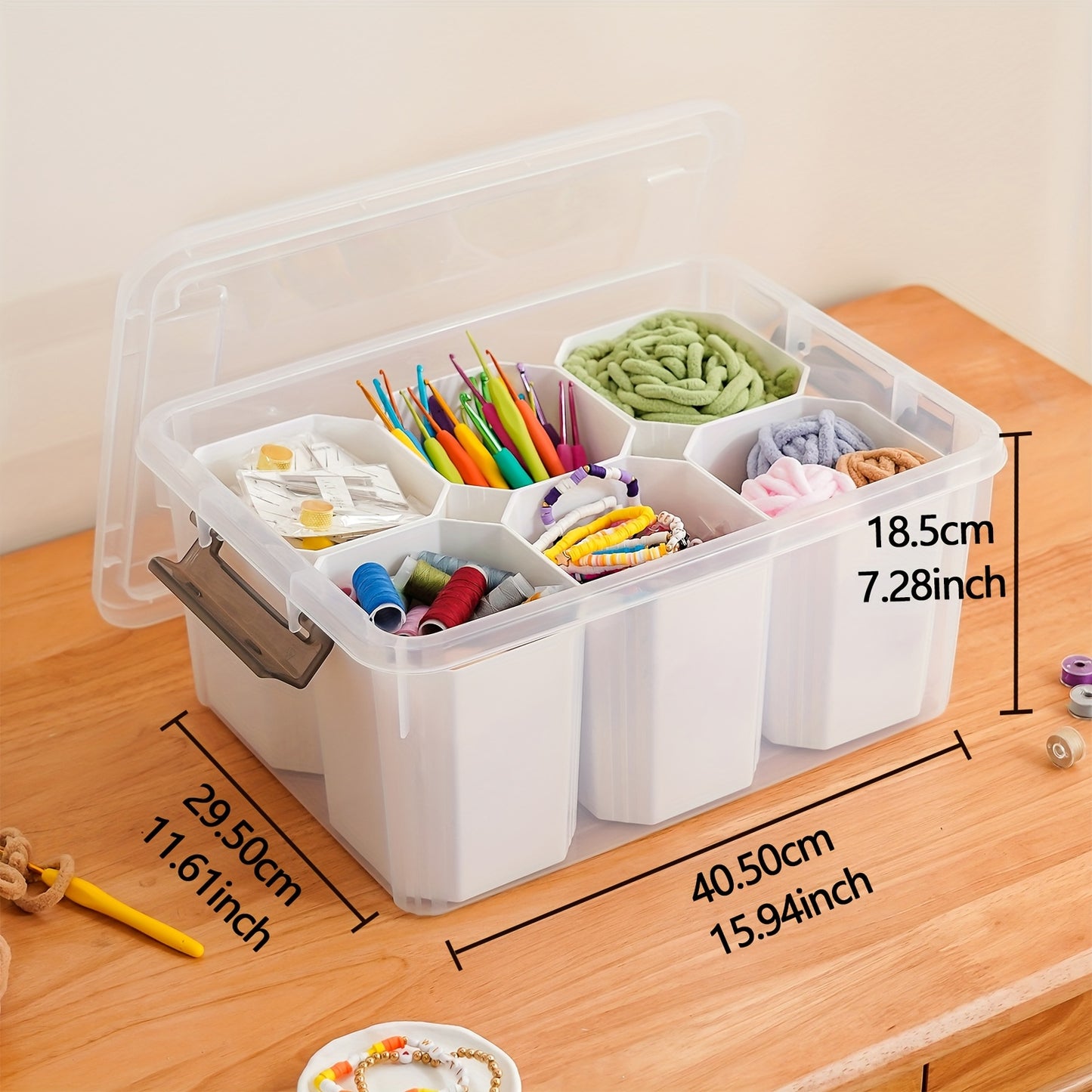 1pc Office Desk Tidy Storage Box, Desktop Stationery Organizer with Lid, Jewelry Cosmetics Sundries Finishing Box for Dresser, School Office Desk Storage Box, Back to School Supplies