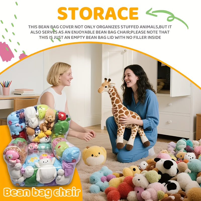 DIY Transparent Doll Sofa Cover - PVC Filled Animal Storage And Display Stand for Plush - Cute Miniature Furniture for Room Decoration And Collectibles Storage (Dollless) for Christmas and Halloween