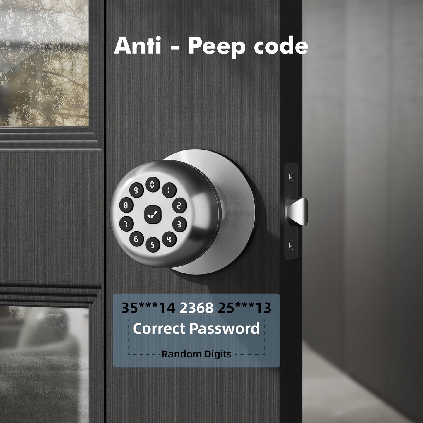 Christmas/New Year Gifts-Smart Door Locks - Bedroom Door Locks - 3-in-1 Smart Lock (APP + PIN + Key) - Wireless Design - Keyless Entry - Auto-Lock - Easy Installation - Durable Alloy Construction. The Perfect Gift for Your Family This Holiday Season.