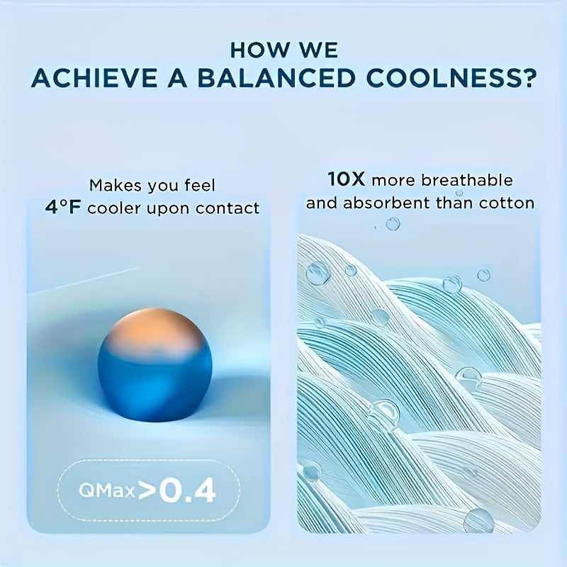 1pc Cooling Blanket, Hot Sleeper Extra Large 78*90 Inches 59*78 Inches Summer Cooling Blanket, Lightweight Air-cooled Comforter, Adult Heat Absorption Soft And Breathable Smooth Air Conditioner By Cool Breathable Moisture Absorption And Perspiration