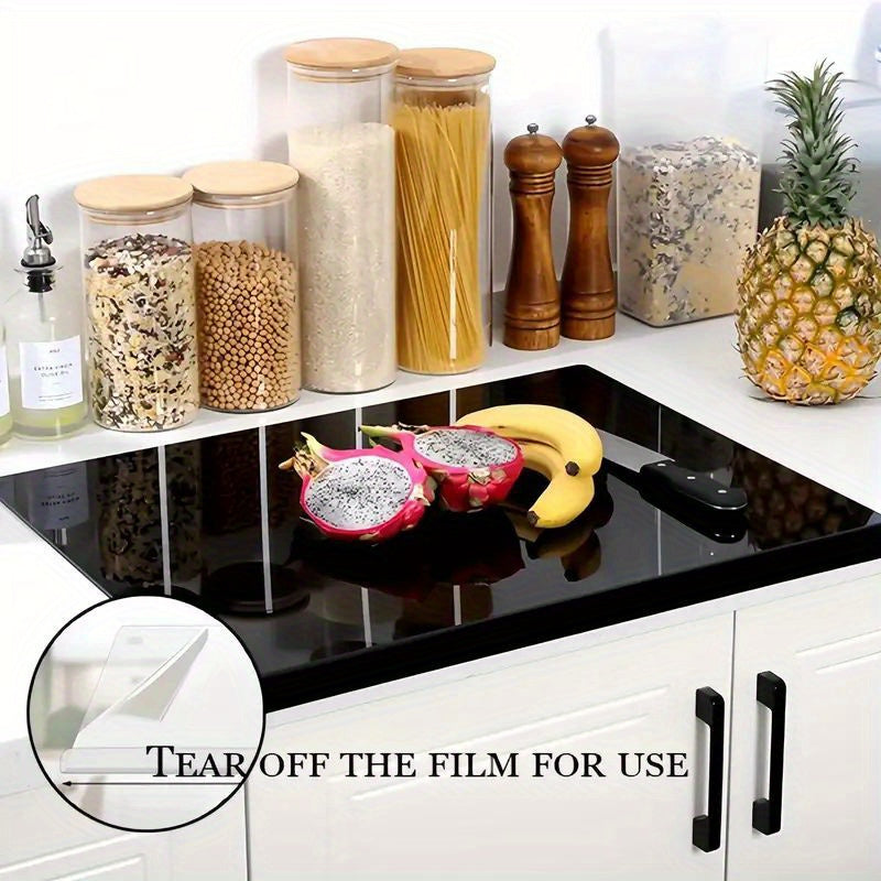 1pc, Anti-Slip Acrylic Cutting Board for Kitchen And Restaurant - Countertop Protector, Fruit Cutting Board, And Kitchen Utensil Black, Apartment Essentials Large Kitchen Cutting Board, Transparent Kitchen Cutting Board (14In X 18In)