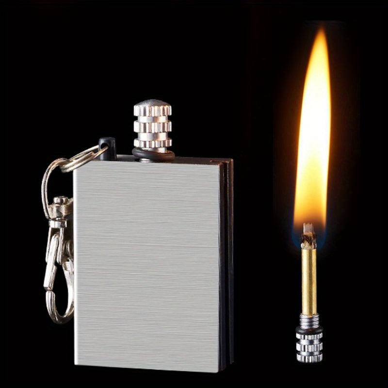 20pcs Pack Permanent Match Lights, Flint Metal Match Lights, Camping Gear And Equipment EDC Lighter, Without Battery, Exquisite Christmas And Birthday Gifts (Excluding Fuel)