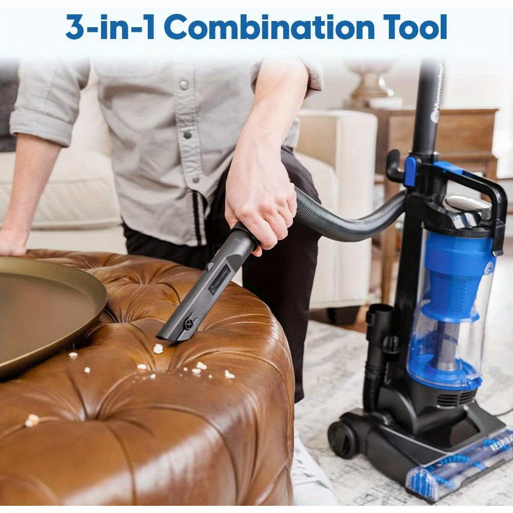 Vacmaster Bagless Upright Vacuum Cleaner 1150W with Large Dust Cup Capacity, Efficient Cyclone Filtration System & 17ft Cord for Carpet, Hard Floor And Pet Hair
