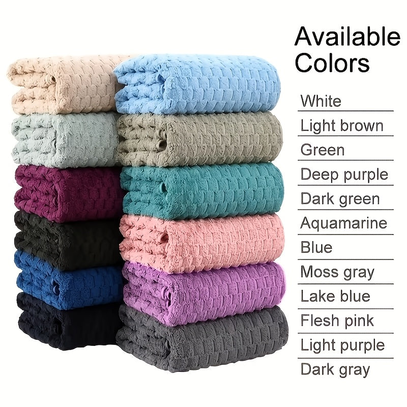 8/4pcs Bath Towel Set - 56.3"x28.74" Microfiber Bath Towels, Ultra-Soft Quick-Dry, Skin-Friendly, Random Color 4pcs Set, Multi-Color Combo (Pink, Light Blue, Dark Gray) - Luxury Spa-Quality Bath Towels for Home, Family, Or Gifting - Modern Coastal