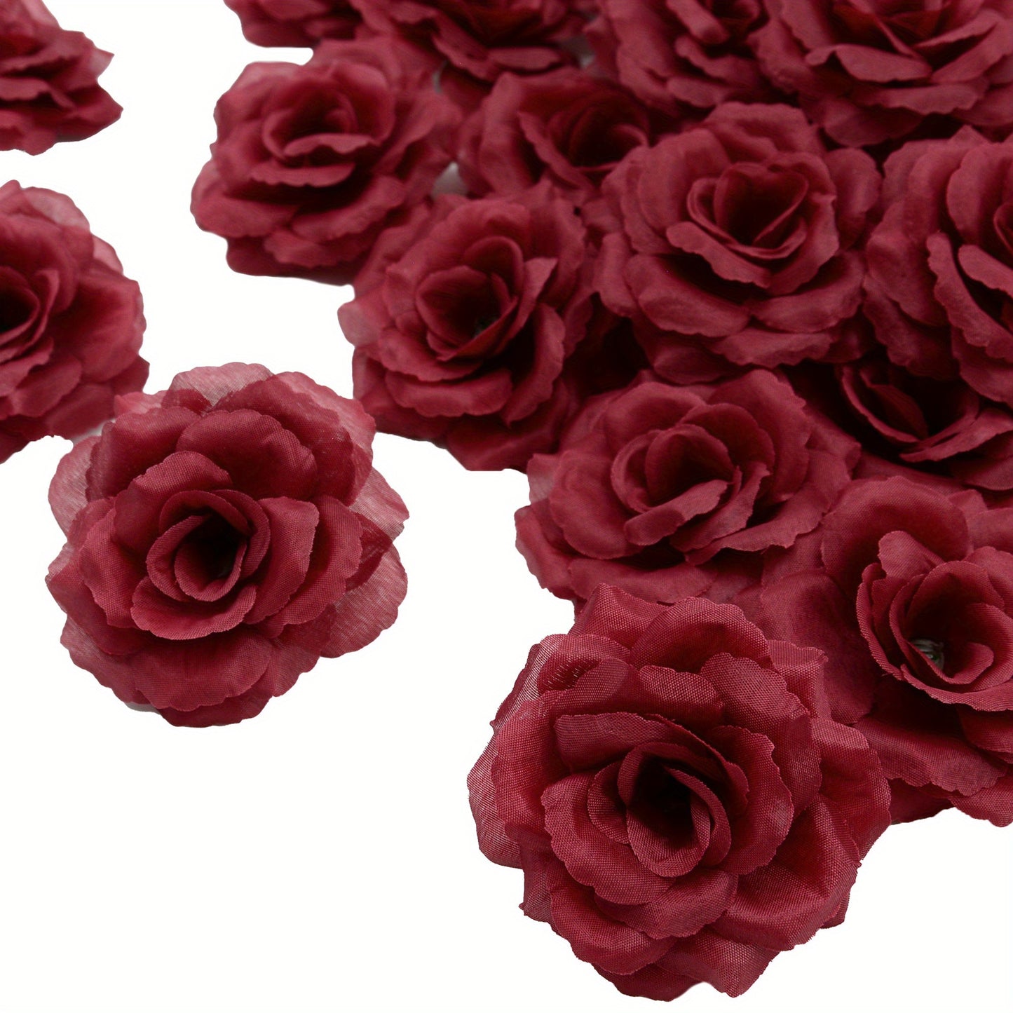 50pcs Artificial Roses Eternal Blossom Silkly Roses Flower, for Wedding Decorations, DIY Decor, And Valentine's Day