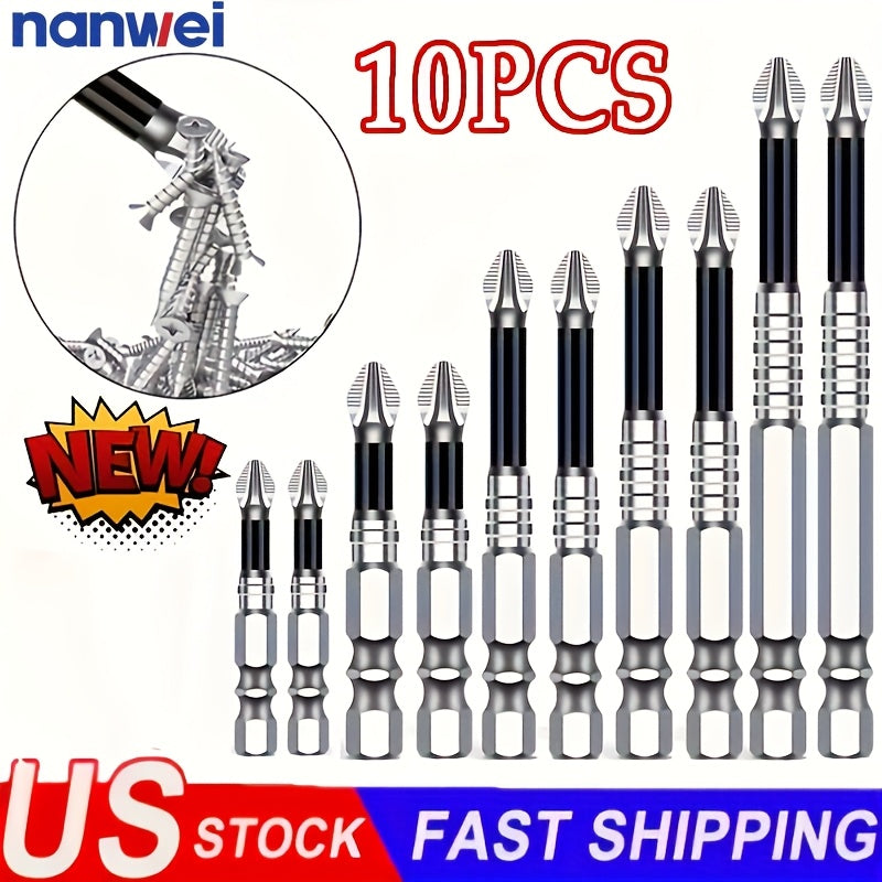 5/10/12/15/30 Sets of K5 Anti-slip Drill Bit High Magnetic Power Screwdriver Drill Bit Kits, Anti-slip Magnetic Electric Screwdriver Kits, with Sizes of 50mm, 65mm, 70mm, 75mm, 90mm, and 150mm.