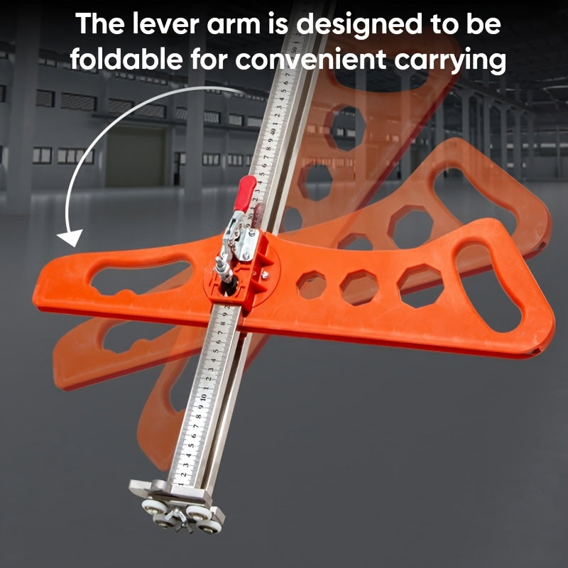 Sakerplus Foldable Drywall Cutting Tool, Heavy-Duty Manual Foldable Gypsum Board Cutter with Adjustable Guide & Ergonomic Handle for Precision DIY & Construction, No Electricity, Compact, Gift for Builders, Handymen, Home Renovators, Present for Men