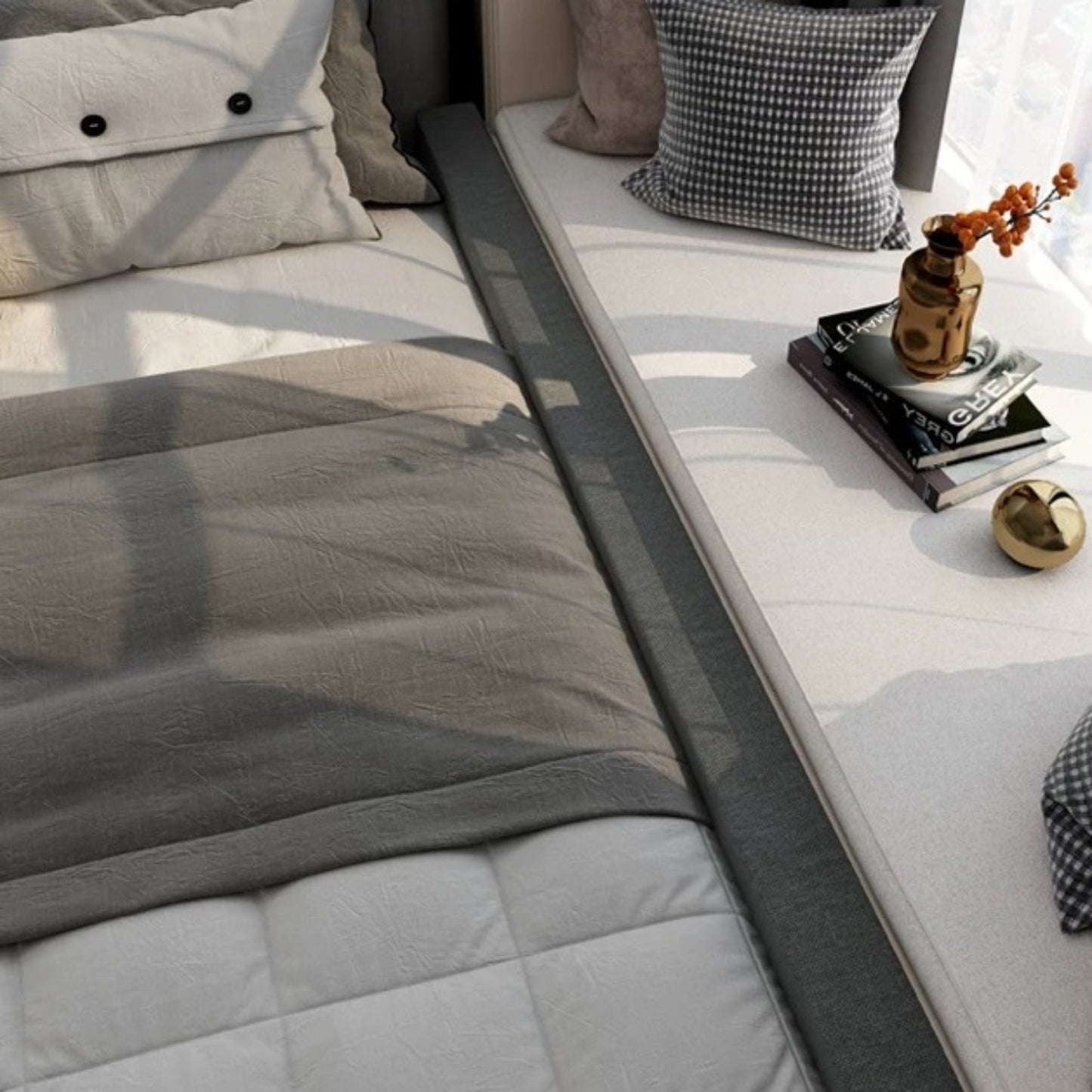 High Density Foam Pillow Filler Between Mattress And Headboard Bed Crack Stopper Filler Mattress Gap Pillow