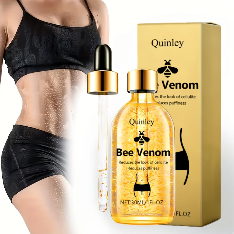 30ml/1fl.oz Bee Venom Body Firming Oil, Containing Honey and Rosemary Extract, Body Hot Oil for Moisturizing& Nourishing, Firming Care for The Body Contours, Hydrating& Tightening Body Massage Oil for Waist, Arms, Legs& Belly, Hypoallergenic