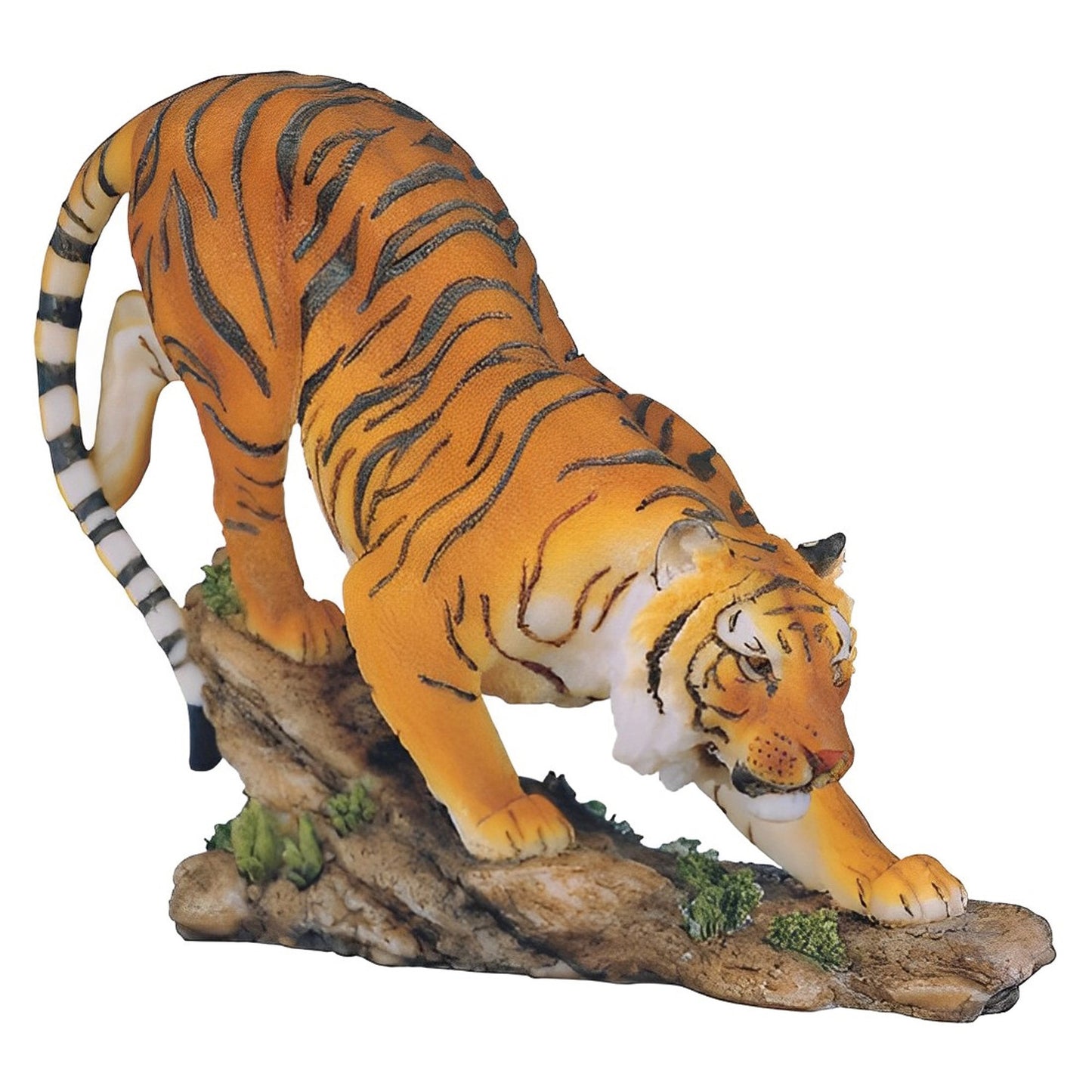 6"H Orange Bengal Tiger Wild Cat Animal Figurine Statue Sculpture Ornament Decoration Home/Room Decor and Perfect Gift Ideas for House Warming, Holidays and Birthdays Great Collectible Addition