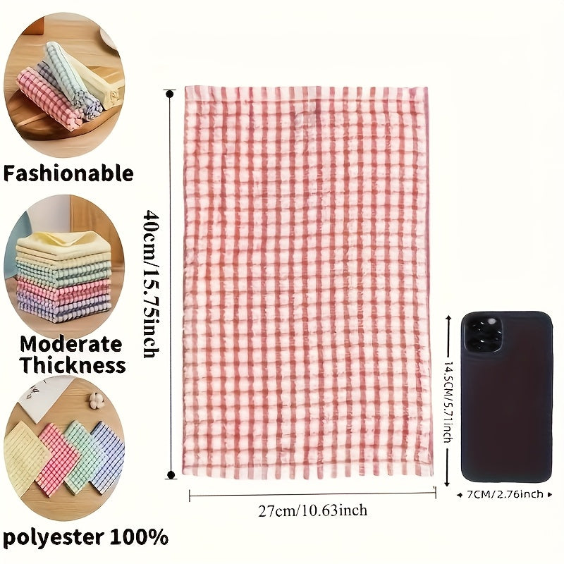 8/24 Sets Of Highly Absorbent Cleaning Cloths - Heavy-duty Dishcloths, Multi-purpose for Kitchen, Dining Room And Living Room Cleaning - Quick-drying, Reusable Napkins And Tea Towels - Stackable Design, Space-saving Storage - Suitable for Home