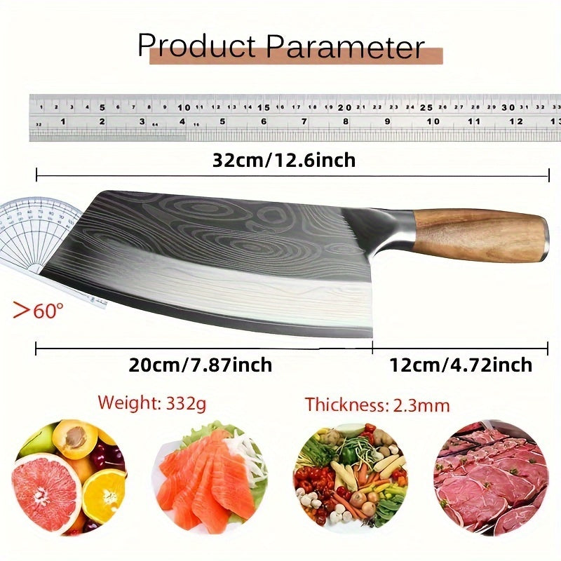 Damascus Chef Knife Set – Sharp Stainless Steel Kitchen Knife with Damascus Pattern Blade for Chopping Vegetables, Meat & Fruit, Professional Home Cook Gift Set 1pc 2pcs 3pcs
