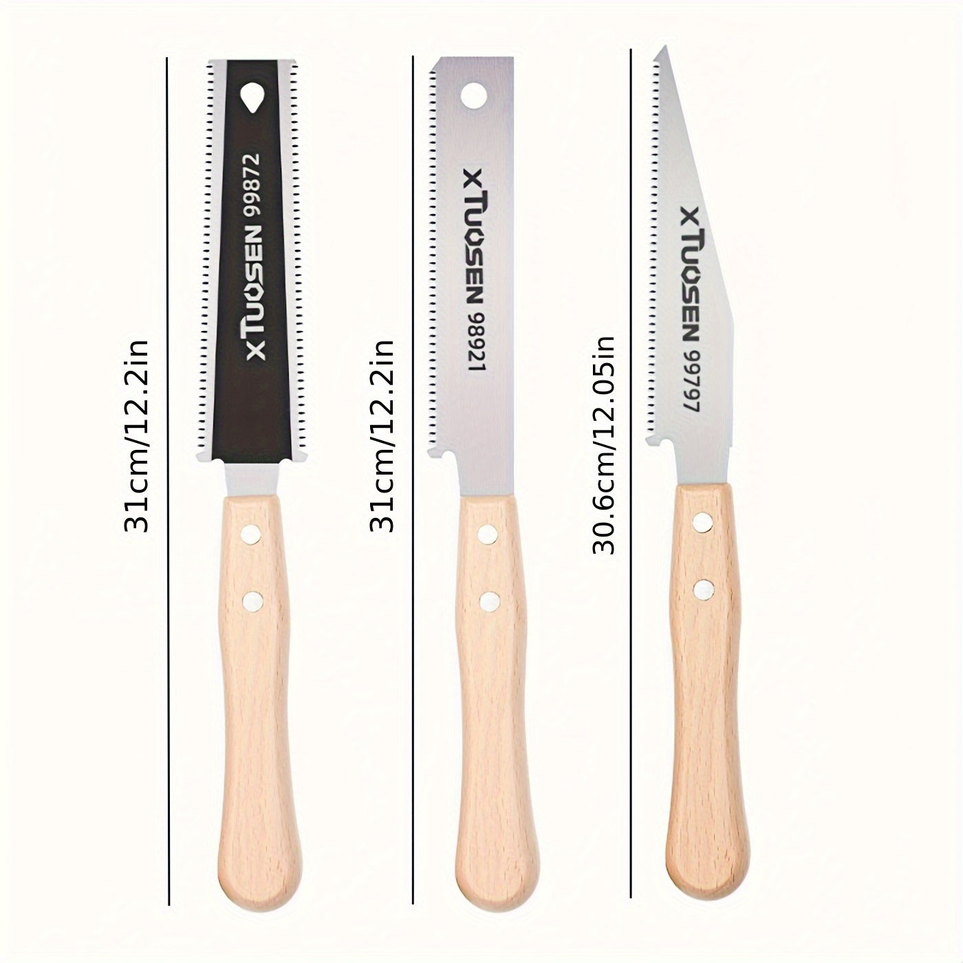 Three-piece Japanese pull saw, woodworking saw, hand saw, double-sided saw, three-speed saw, tenon saw, hardwood fine tooth, small hand saw, fine saw, tenon hand saw, flush cutting saw for woodworking, double-edged woodworking hand saw for trimming
