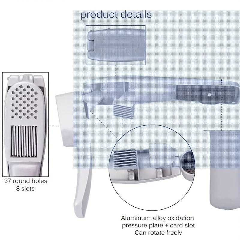 2-in-1 Garlic Beater For Kitchen Garlic Puree, Capable Of Cutting And Pressing Garlic