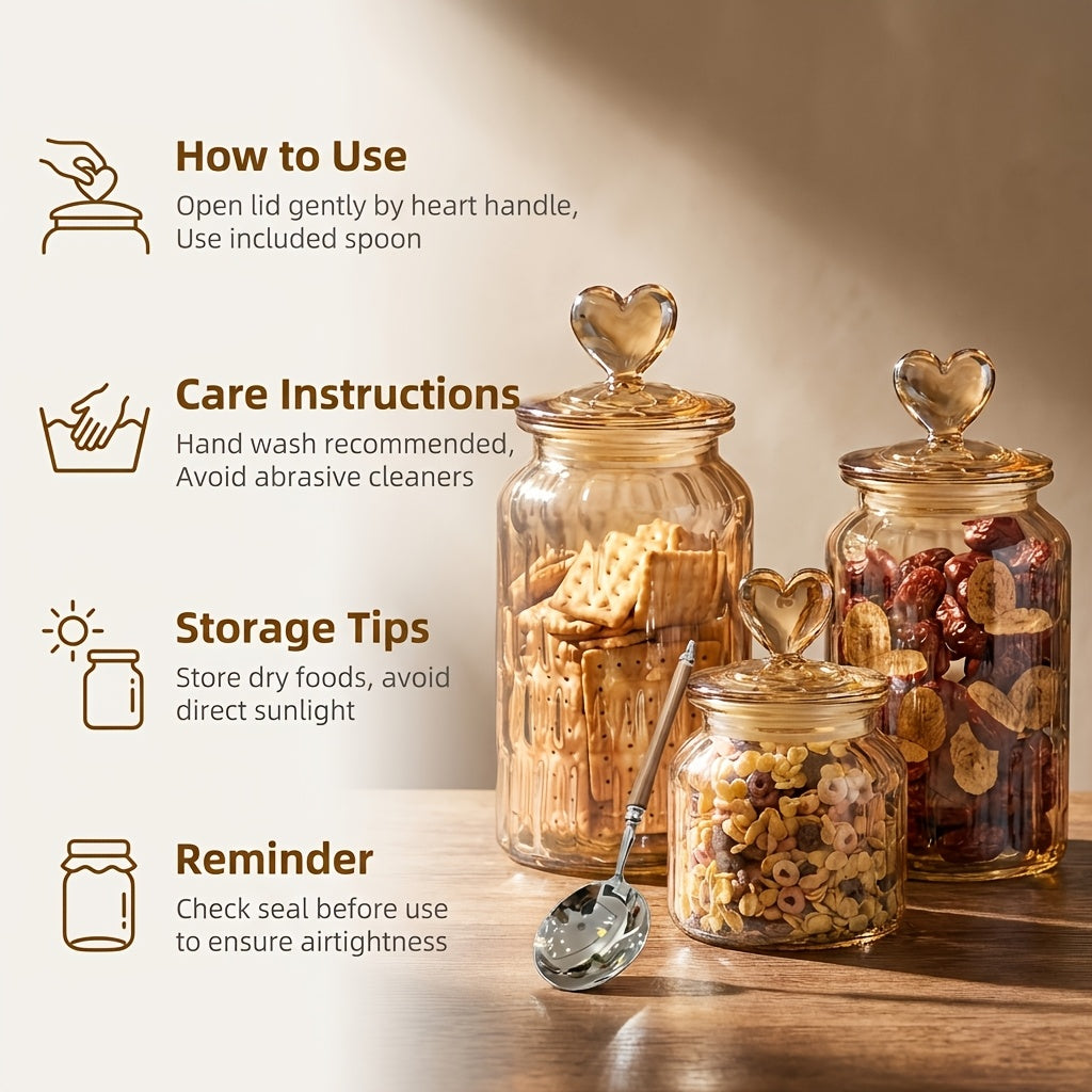 4SETS, 21.98oz-47.34oz, Glass Food Storage Jars with Airtight Clamp LIDS, Airtight Glass Jars, Clear Storage Containers, Suitable for Sugar, Flour, Grains, Coffee, Spices, Cereal, Coffee, Cookies, The First Choice for Cute Christmas Gifts