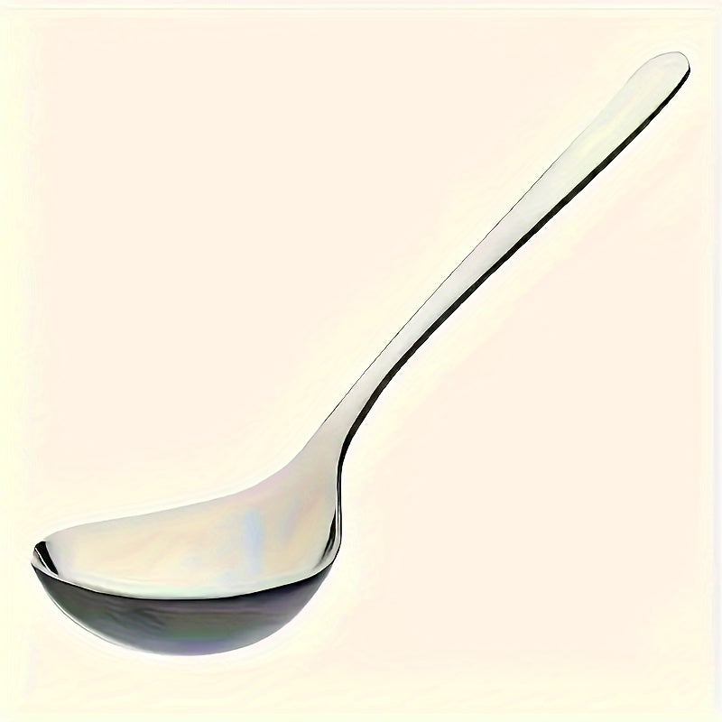 4/8/12pcs Durable Stainless Steel Long-Handled Soup Spoons, Perfect for Soup, Porridge And Hot Pot Restaurants, It Is The Ideal Kitchen Utensil