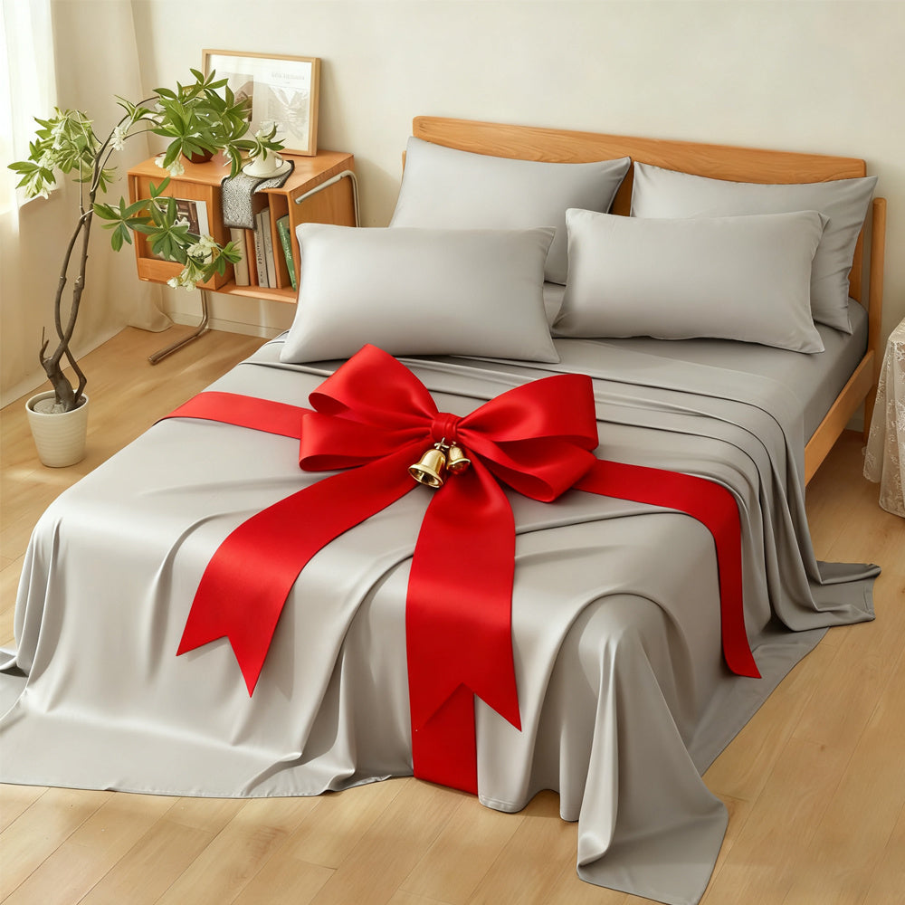 Luxury Bamboo Bed Sheet Set, Premium Bamboo Sheets Ultra Soft Queen Bed Sheet Breathable Bed Sheets Queen Set, 100% Viscose Derived From Bamboo, 5 Star Hotel Experience Bed Sheets Sets Up to 16" Deepth Bedding for Hot Sleepers Kids Bedding