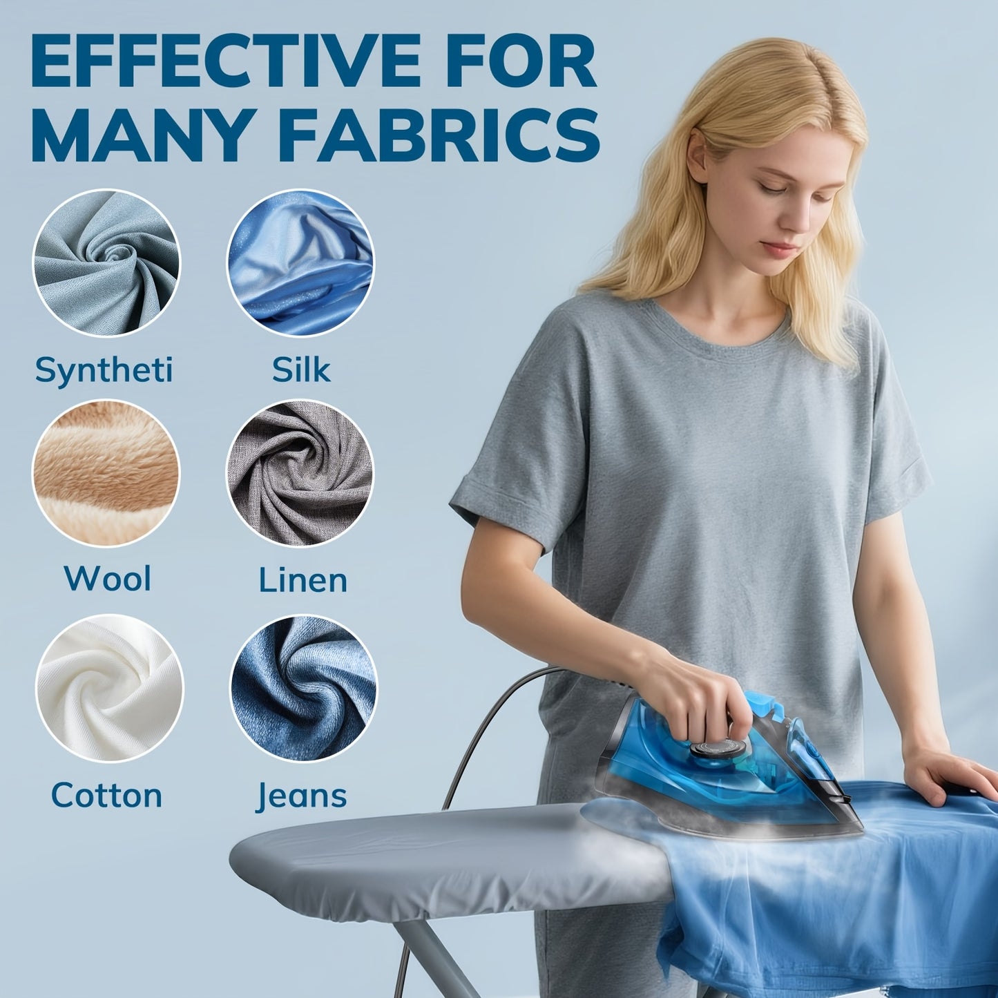 1pc Steamer for Clothes for Clothes Silencare Steam with Non-Stick Bottom Plate, High-Pressure Anti-Calc & Safety Protection, Adjustable Temperature & Steam Settings for Dry/Wet Clothes, Fast Heating (Travel Essential&travel Must Haves)