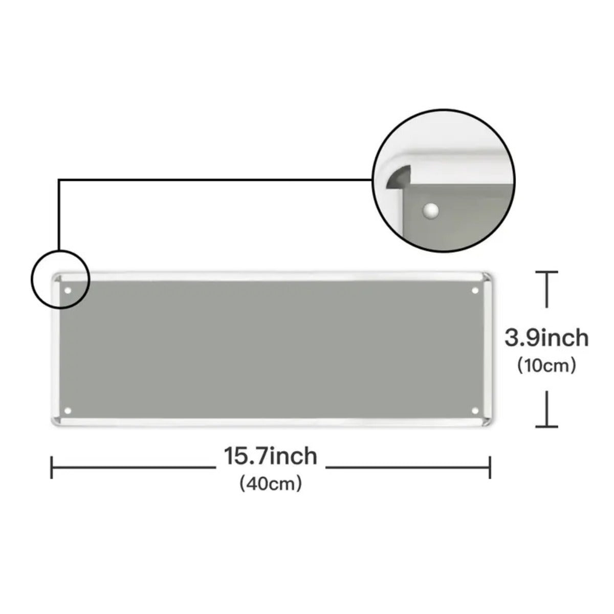 2D Flat, 2D Flat Surface, Not 3D, Inspection Sign - Orange and White High-contrast Metal Workplace Safety Label - UV Resistant, Suitable for Indoor and Outdoor Use - 4x16 Inches, with Pre-drilled Holes - Library, Store, Office, Construction Site