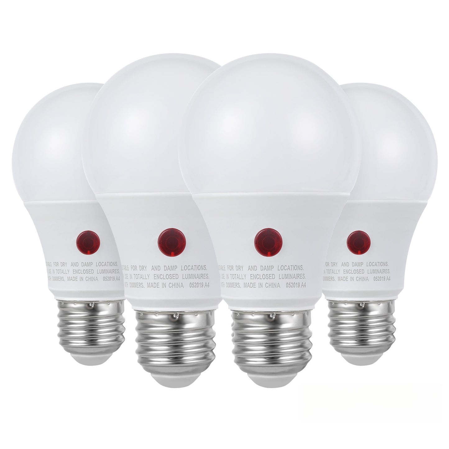 Dusk to Dawn Light Bulbs, A19 E26 Auto On Off Photocell Sensor LED Bulb 9W 60W Equivalent, 5000K Daylight / 2700K Soft White / 2000K Amber Bug Repelling, 800LM Non-Dimmable for Porch Garage Outdoor Indoor