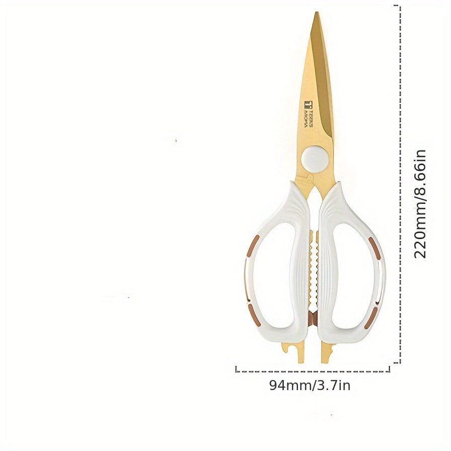 Strong Scissors - Handy, Rust-Proof, Sharp, Meat Scissors Outdoor Emergency Vegetable And Fruit Scissors, Beautiful, Tailored Scissors, Suitable for Daily Use in Kitchen, Restaurant, And Office, Gifts for Friends And Ladies on Festivals