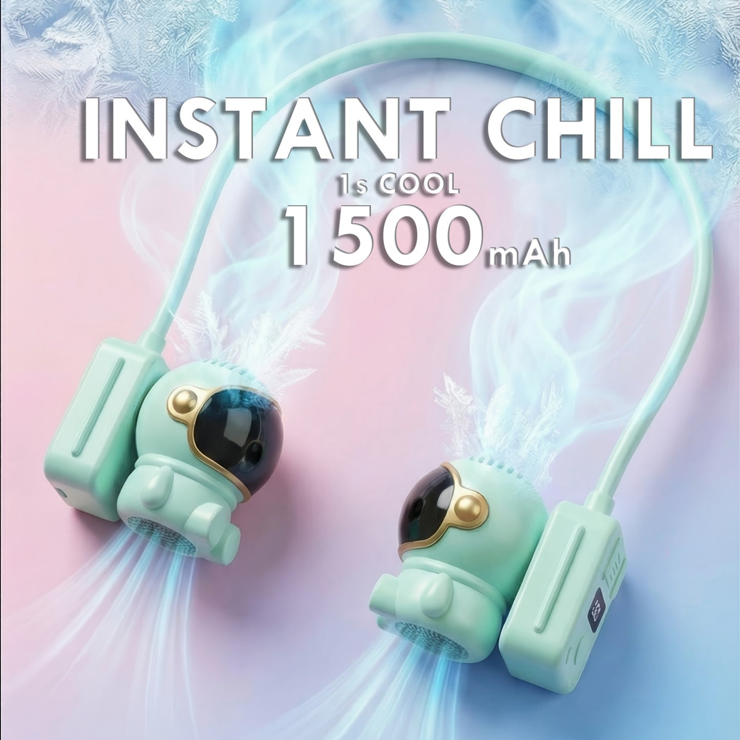 Portable Hanging Neck Fan with USB, Featuring Three Adjustable Speeds And A. This Mini, Leafless Fan Is Designed for Lazy Individuals, Rechargeable, And Offers 360° Adjustable Cooling, Making It Perfect for Outdoor Use. It'S a Silent