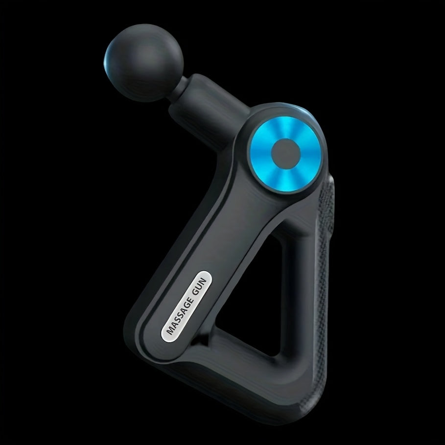 Deep Tissue Massage Gun Portable Percussion Massager | 9 Attachments & 9 Speed Settings for Muscle Relief, Fatigue Recovery & Pain Alleviation | Compact Handheld Body Massager | Blue Black & Gold