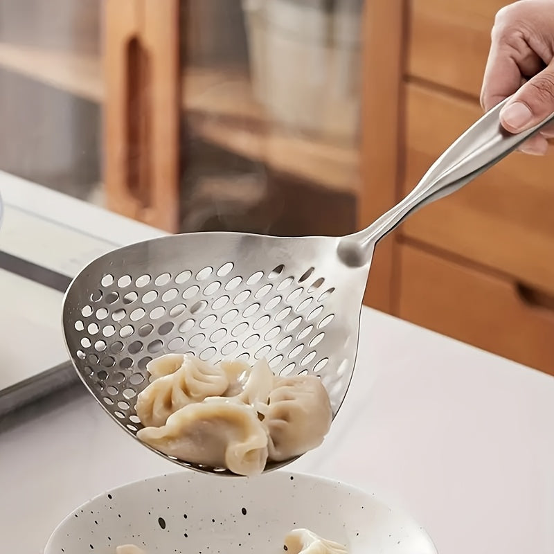 Stainless Steel Large Slotted Spoon for Frying And Hot Pot