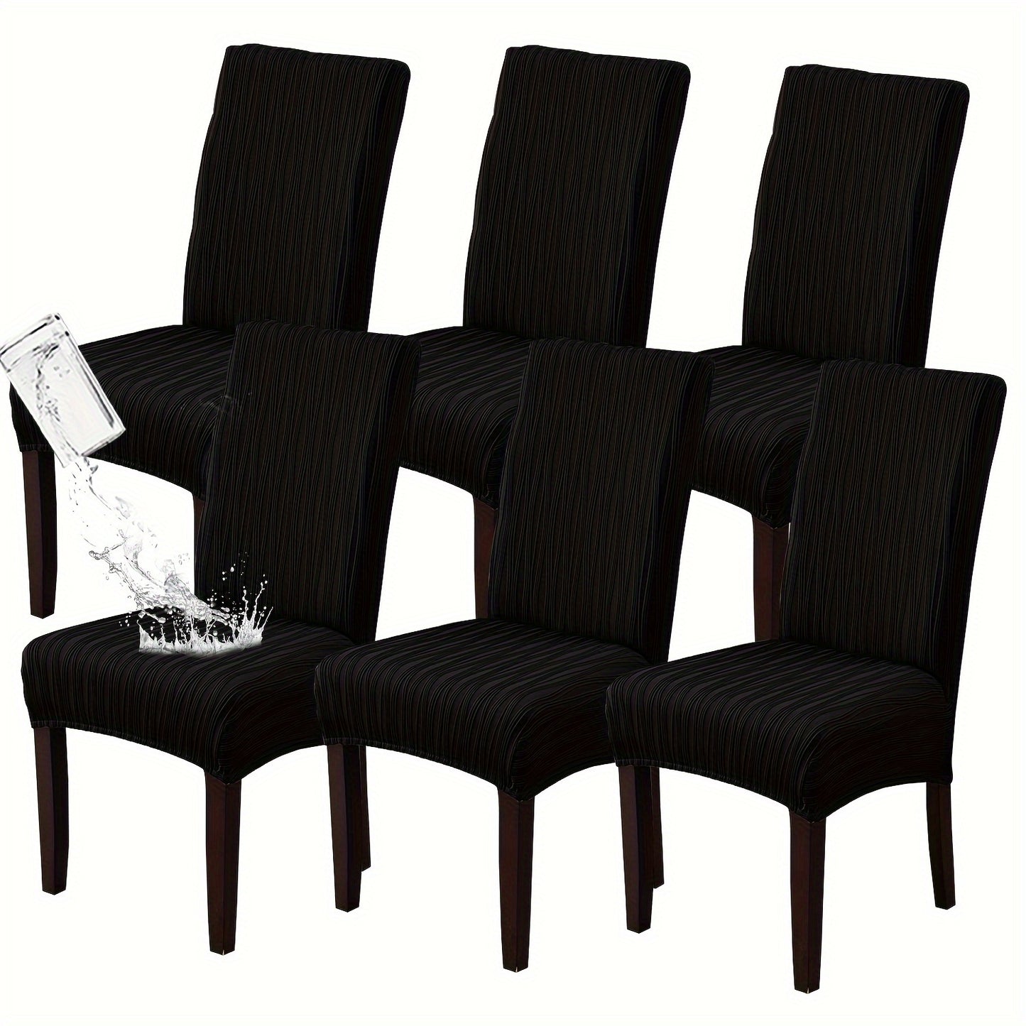 4/6pcs Of Stain-resistant Dining Chair Covers, Restaurant Furniture Protective Covers, Winter Christmas Decor Pet Furniture Protection, Removable And Easy-to-clean Stretch Dining Chair Covers, Valentine's Day Home Decorations