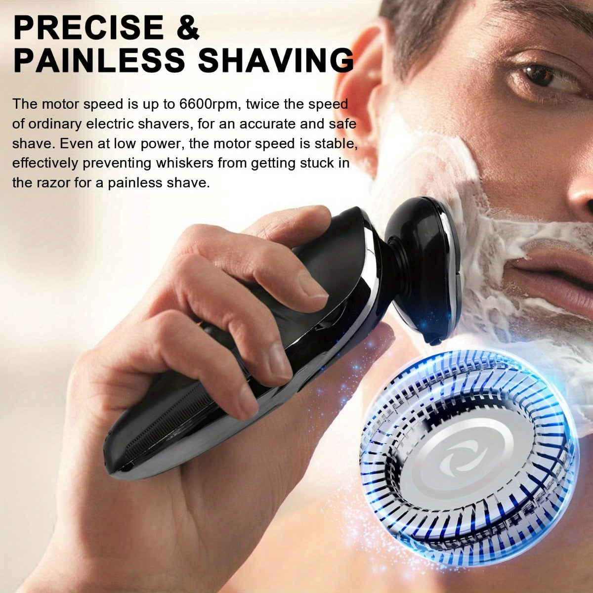 Cordless Electric Shaver for Men with a Rechargeable Battery, Featuring a 3D Floating Cutter Head And an LED Display, Perfect As a Valentine'S Day Gift for Boyfriends