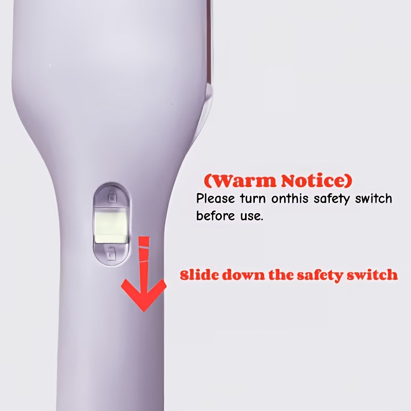 32Mm Wave Curling Iron, Women'S Hair Curler, Long-Lasting And Deep Curls, Suitable for Instant Beach Waves, Salon Styling Tool For: Beach, Work, Travel. Perfect As A Gift for Various Holidays, Easy And Easy to Use