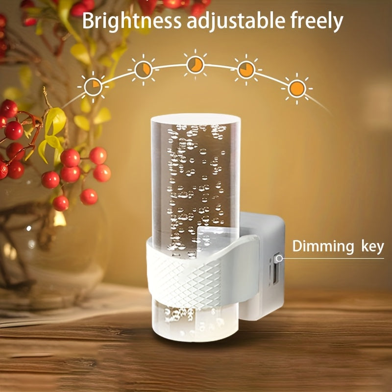 Wall-Mounted Night Lights That Plug In, Featuring LED Technology with a 3000K Dimmable Option And Adjustable Brightness. These Modern Automatic Night Lights Come with a Light Sensor, Perfect for Hallways And Bedrooms, Available in a Pack of Two