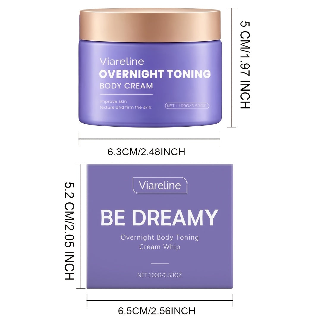 6pcs Dreamy Night Firming Cream - Women's Firming Body Lotion, Sleep Shaping Night Cream, Skin Sagging, Suitable for All Skin Types (3.38oz/pack) - Purple