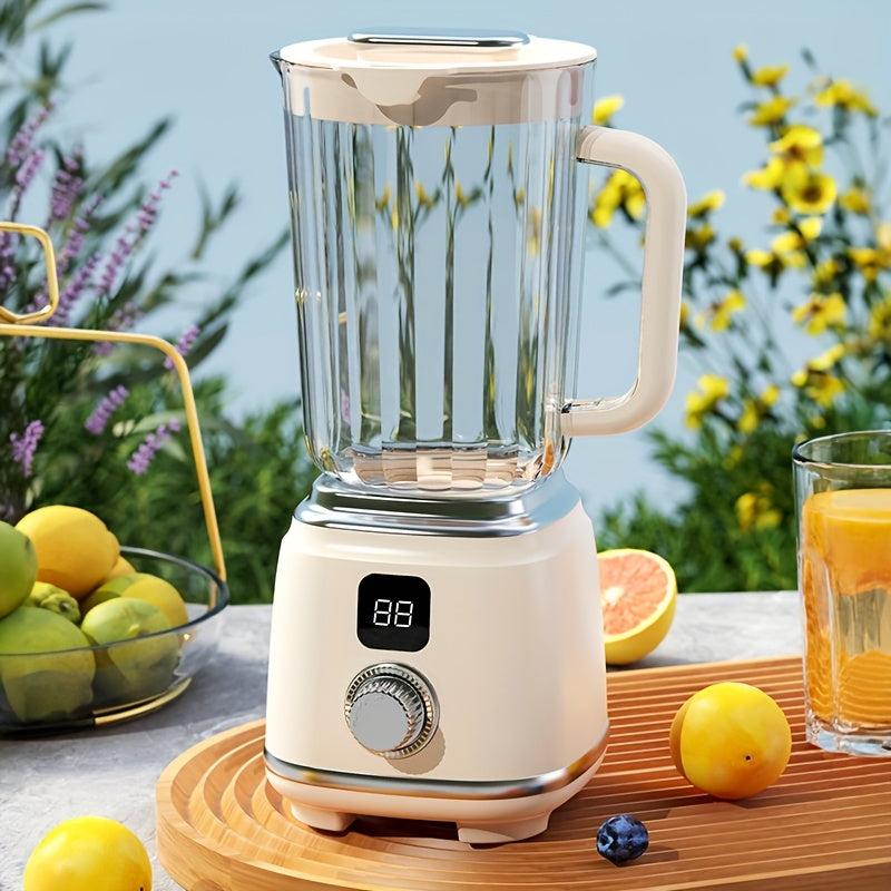 Multifunctional USB Rechargeable Juicer with Digital Display - Perfect for Smoothies, Milkshakes & Fresh Fruit Drinks - Easy to Clean, Ideal for Home, Office, Travel - Portable Mixer, Juicer for Smoothies