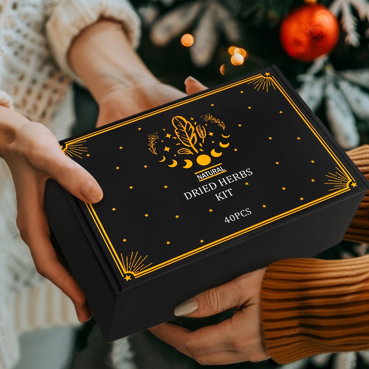 Christmas 40PACK Herbs And Flowers Magic Supplies Kit-40pcs Dried Herbs for Father&Apos;S Wedding Day Gift, Witch Set for Pagan, Rituals, Spells, Soap And Candle Making for Beginners Multi-Item Party Favor Packs Home Decoration, for Halloween