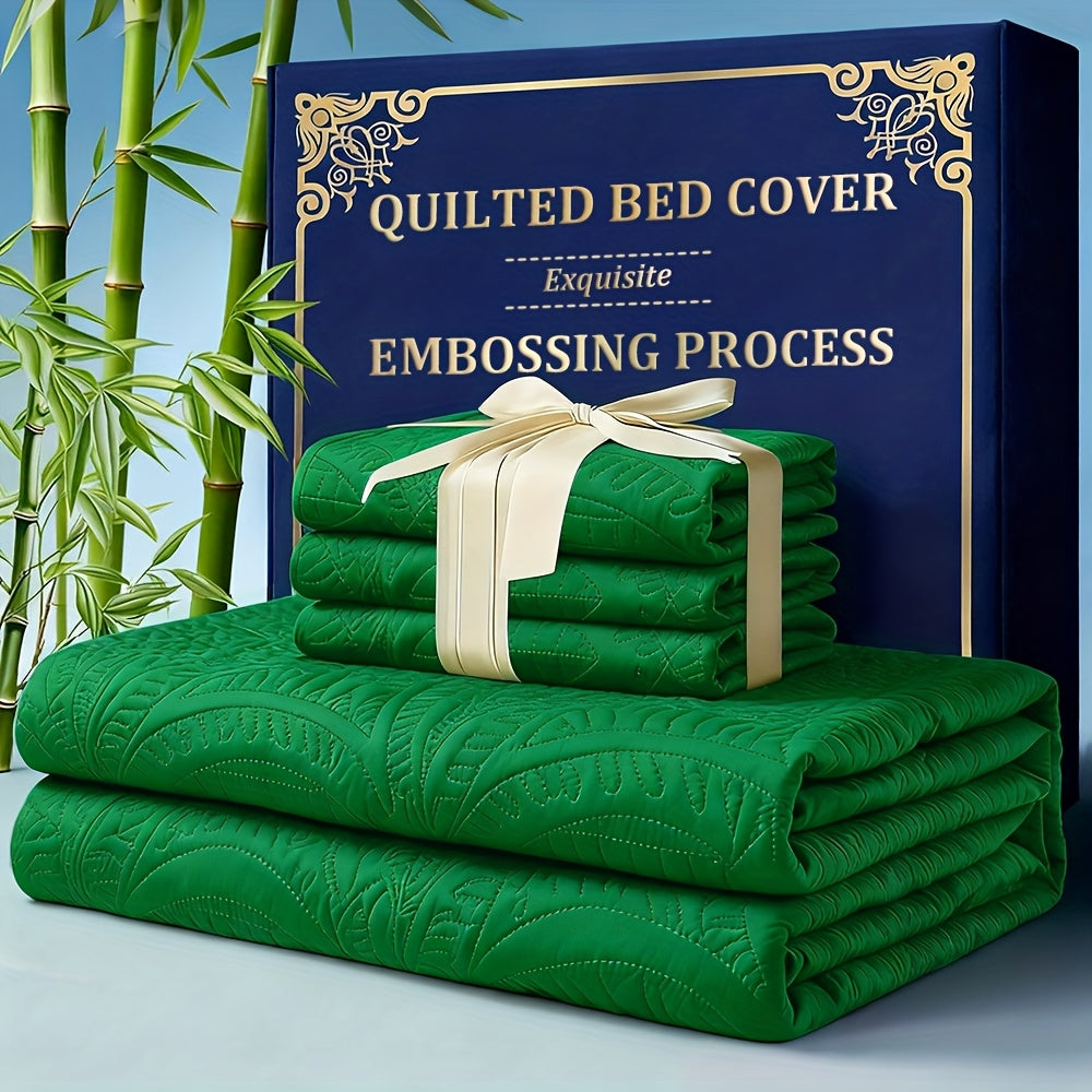 2/3pcs Quilt Set Bedspreads( Include 1 Quilt 1 Or 2 Pillowcases) Lightweight Microfiber Bedspread - Modern Style Coin Pattern Coverlet Soft And Skin-friendly Quilt Anti-allergy And Machine Washable Suitable For School Dormitories