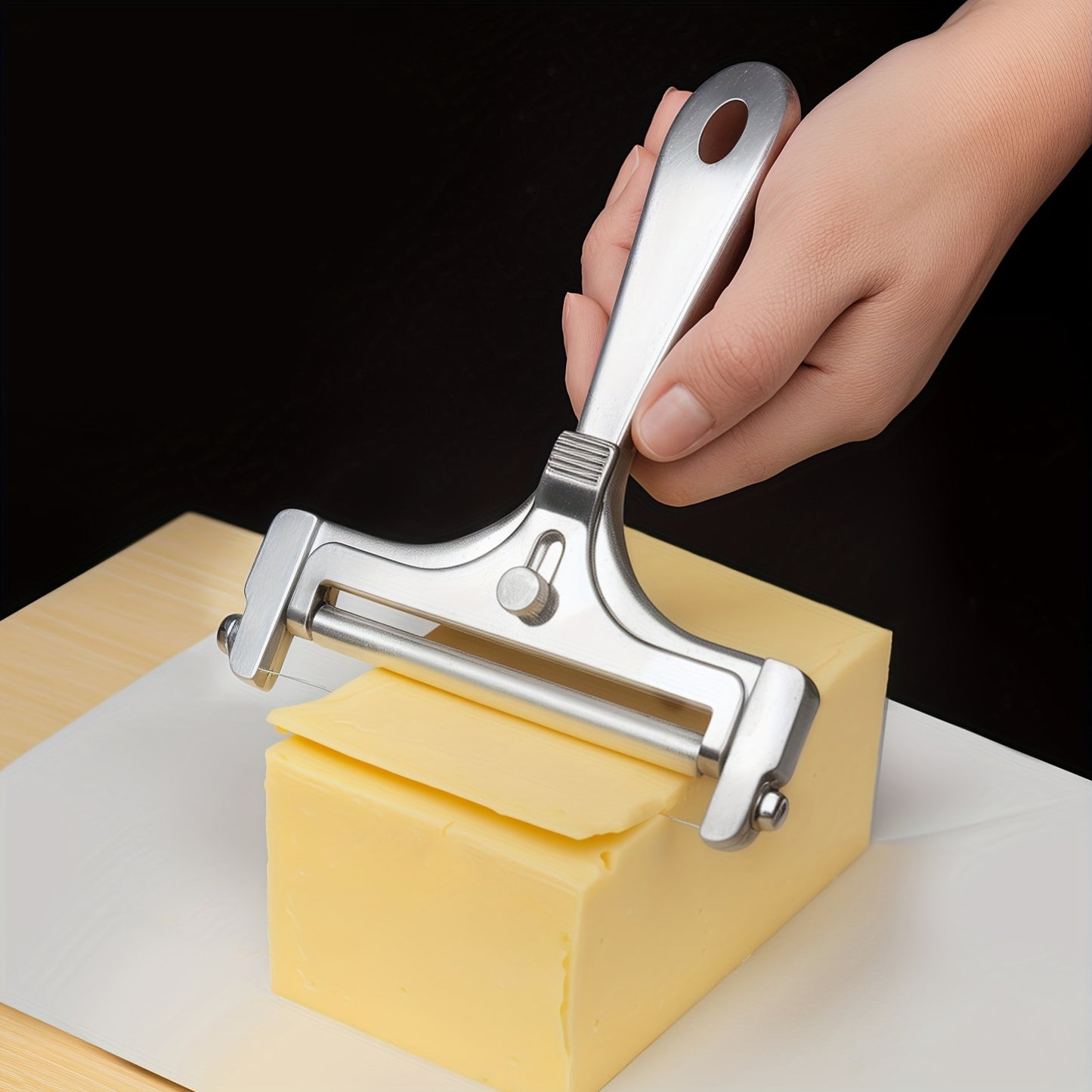 2pcs Adjustable Cheese Slicer - Perfectly Slice Cheese Every Time