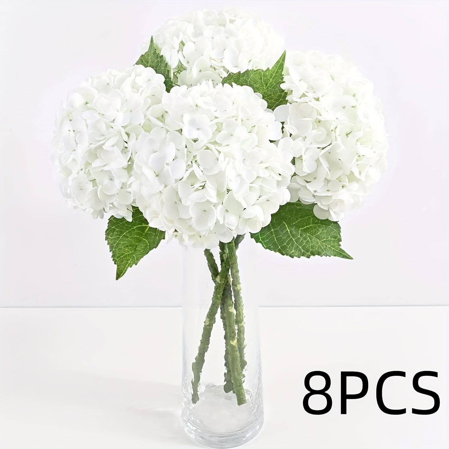 4/ 8pcs 21in Real Touch Hydrangea Artificial Flowers, Full Fake Artificial Flowers for Table Centerpiece, Faux Floral Arrangements for Wedding Table Party Home Decor