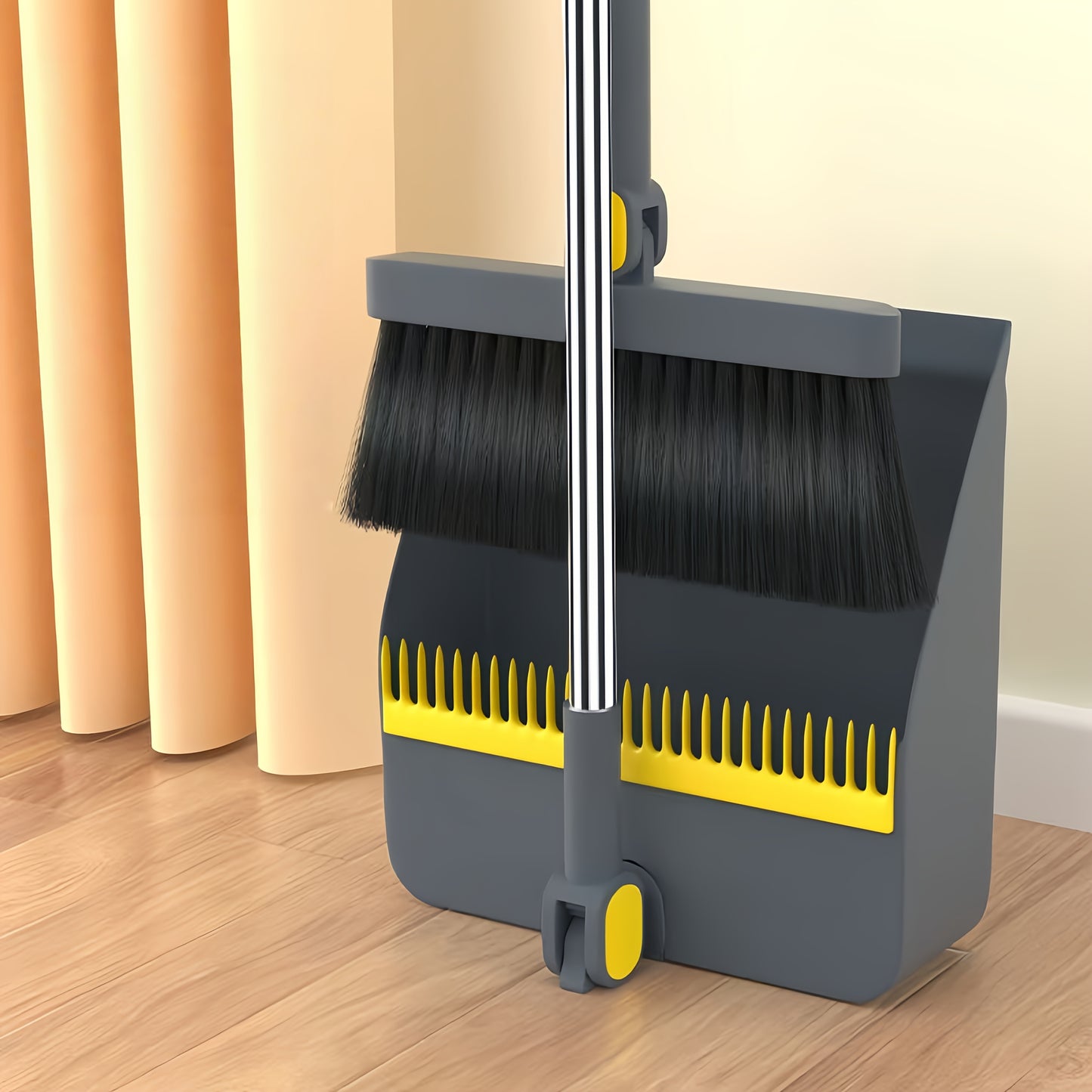 3-In-1 Foldable Broom with Dustpan Combo Set And 4-In-1 Floor Brush with Long Handle, 2-In-1 Efficient Cleaning Flexible Design Quick Dust Removal Dorm Room Essentials Good Helper for Home Office Cleaning, a Versatile Cleaning Tool Set