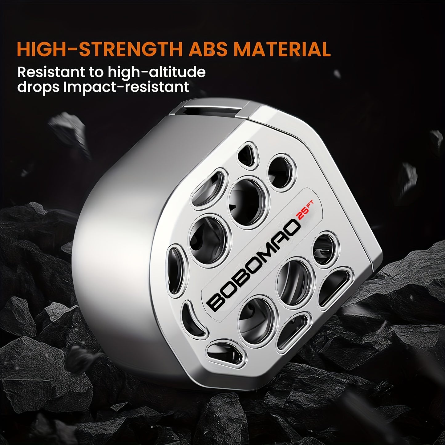 2026 New 25ft Stainless Steel Measuring Tape, Anti Rust, Strong Magnetism on The Bottom, Hollow Design, Gift Tape, Portable Self-Locking Tape Measure for Household Woodworking