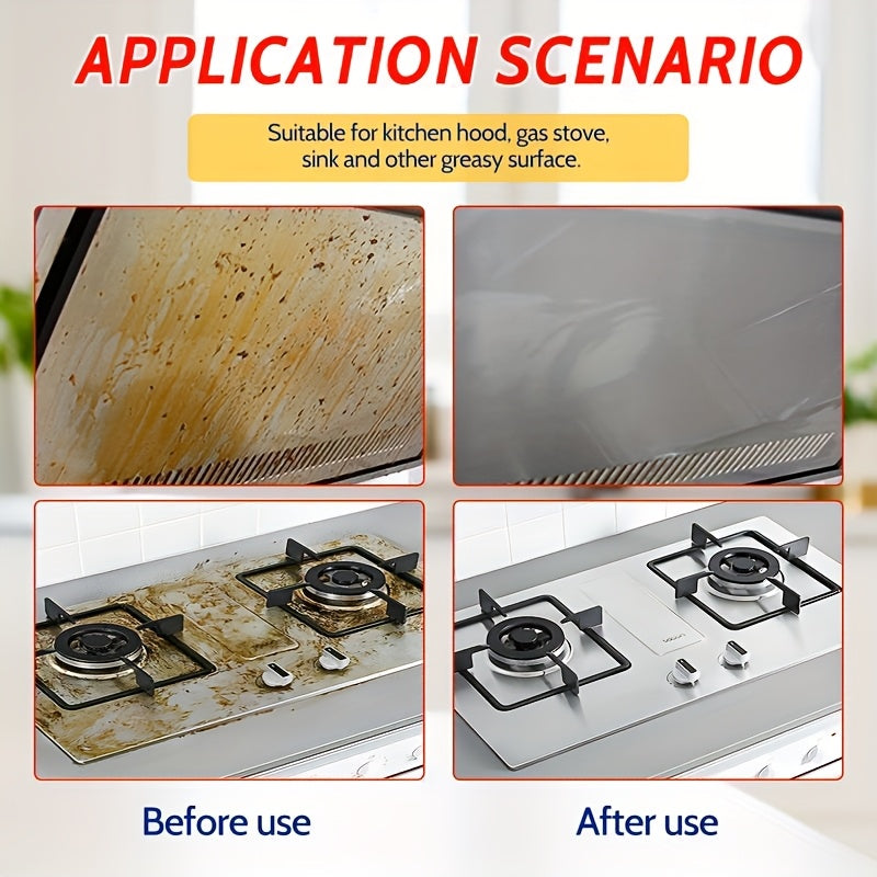 Heavy Duty Oil Stain Remover Spray Suitable for Metal Stoves, Ovens, Cooktops - Powerful Polish & Restoration Formula, Repair, Easy to Use (Spray Application)