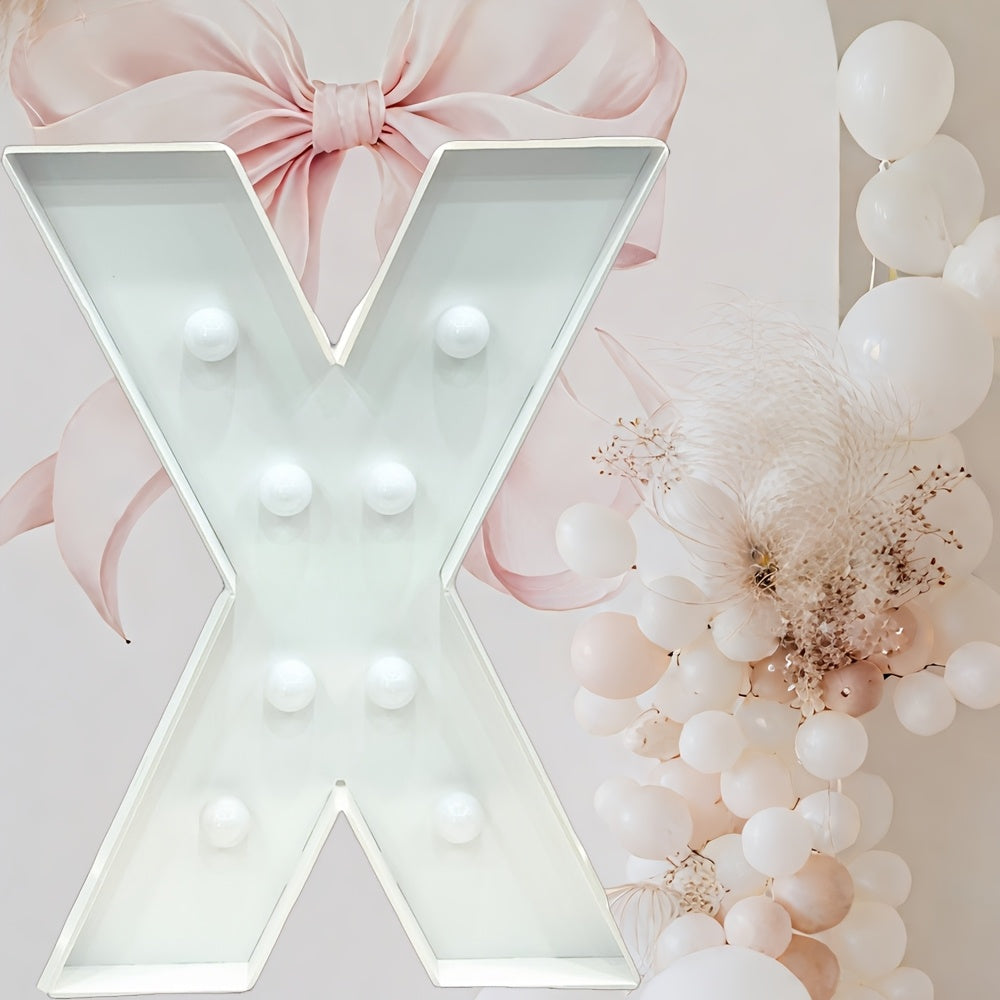 Cool White - 3ft Tall Marquee Letters Frame Cool Lighted Letters - /LOVE/HBD DIY Displays for Weddings, Proposals & Celebrations Wall Pediments KT Board