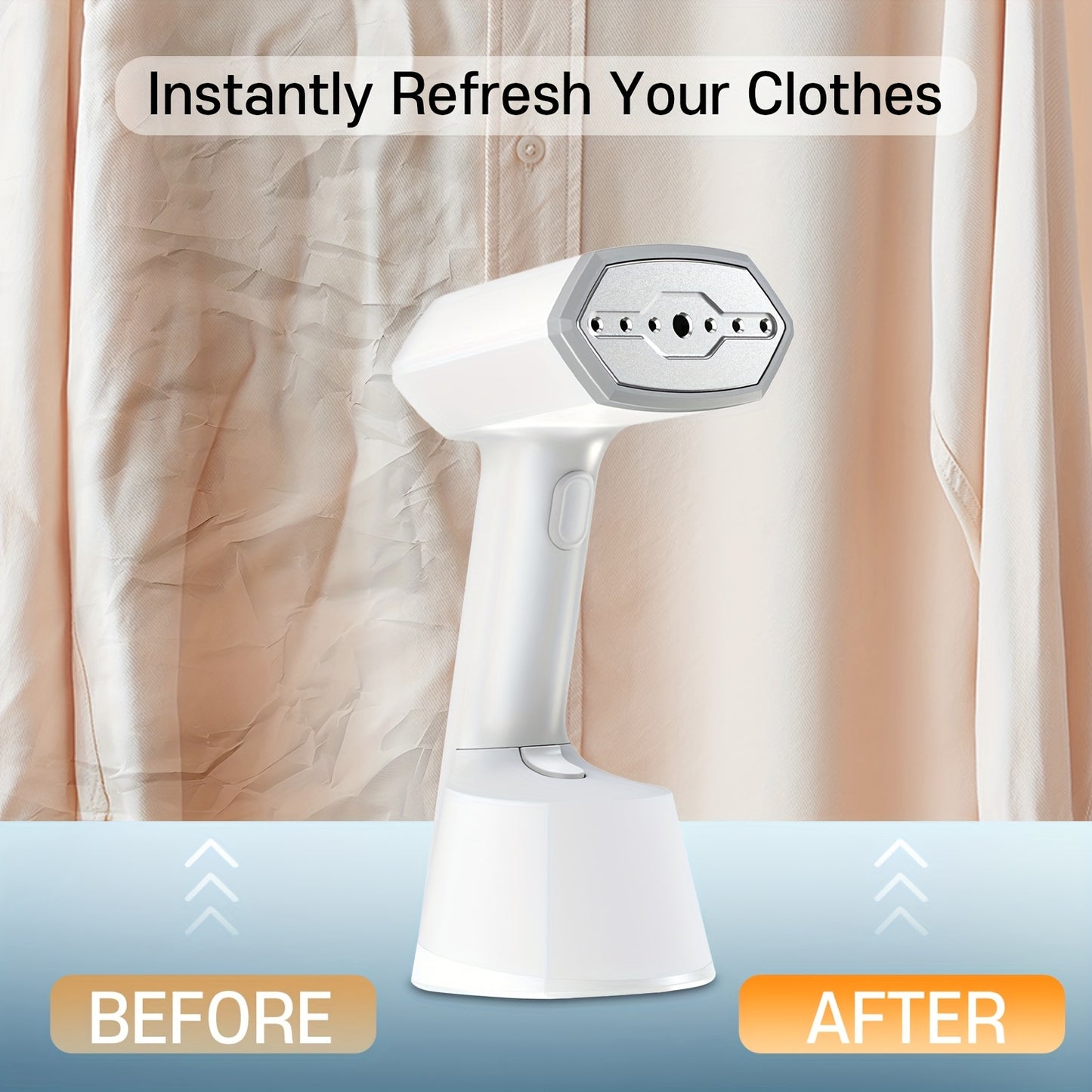 1pc Hand Held Garment Steamer, Travel Steamer for Clothes Portable, 15s Heat-Up, Clothing Steamer with Large 9.47oz Tank, Suitable for Home, Office And Travel, A Must-Have for Travel Experts