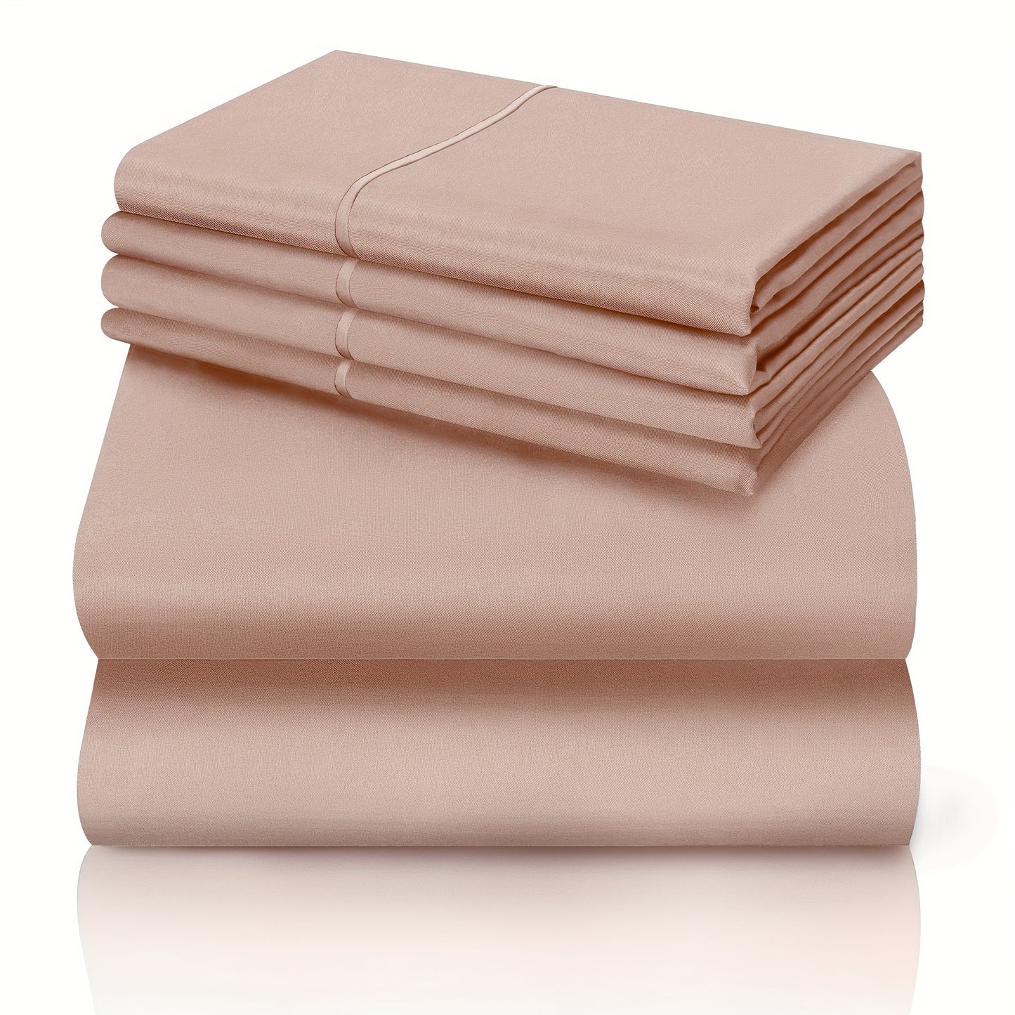 California King Sheet Set- 6pcs Breathable & Cooling Bed Sheets | Ultra-Soft Hotel Luxury Bed Sheets | 18" Deep Pocket | Wrinkle, Fade,. Includes 1 Flat Sheet, 1 Fitted Sheet, 4 Pillowcases