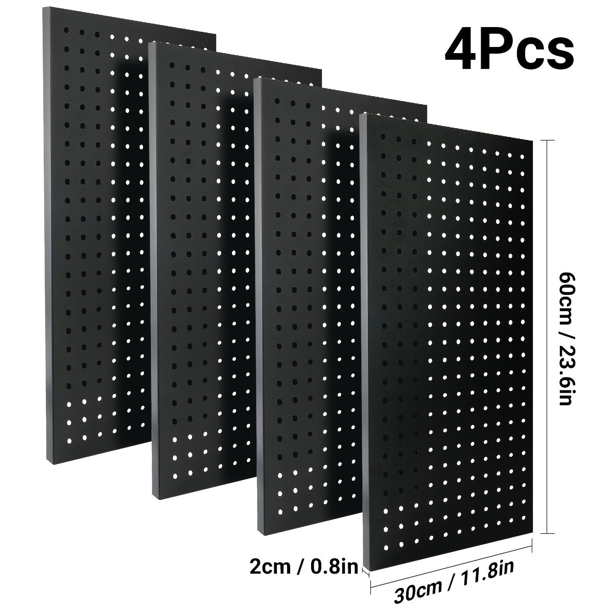 2/4pcs Ultrawall Metal Pegboard Wall Panels | Peg Boards For Garage Tool Storage, Durable Metal Construction