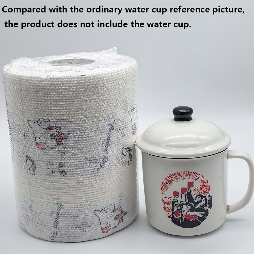 High Efficiency "800 Times - Wet And Dry, Washable, Non-stick Oil, Kitchen Paper Towels, Paper Towels, Household Cleaning Degreasing Cloth (various Patterns) Lazy Rags - Party Supplies 800 Times, Paper Towels