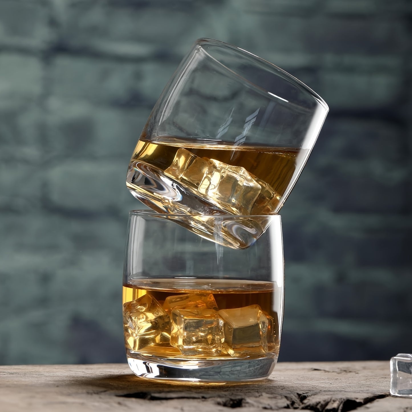 Whiskey Glasses Set Of 6, Premium Crystal Bourbon Glass, 10.5oz Drinking Glasses for Scotch, Cocktail, Whisky And Juice, Transparent Rocks Glasses, Dishwasher Safe Glassware, Gifts for Fathers