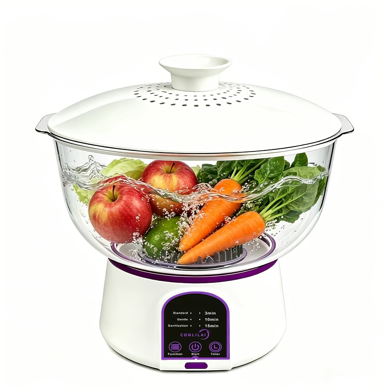 Multifunctional Household Fruit And Vegetable Cleaning Machine, Fruit And Vegetable Cleaner, Vegetable Cleaning Purifier, Fashionable Design, Efficient Cleaning Tool, High-quality Materials, Sturdy And Durable, Home Chef